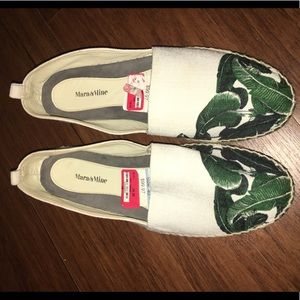 Mara & Mine Espadrille Palm Leaf Flats